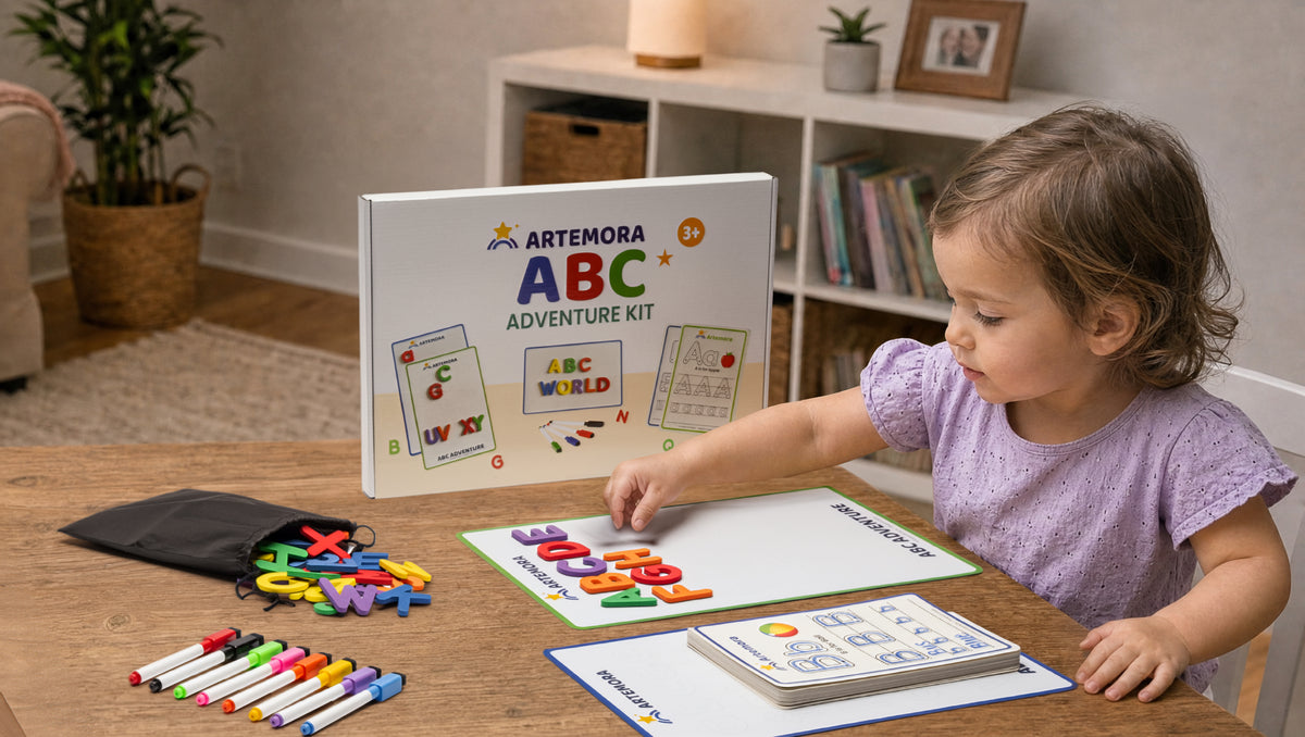 ABC Adventure Kit – 141-Piece Magnetic Alphabet Kit for Ages 3–6
