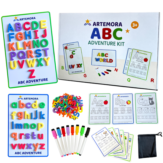 ABC Adventure Kit – 141-Piece Magnetic Alphabet Kit for Ages 3–6